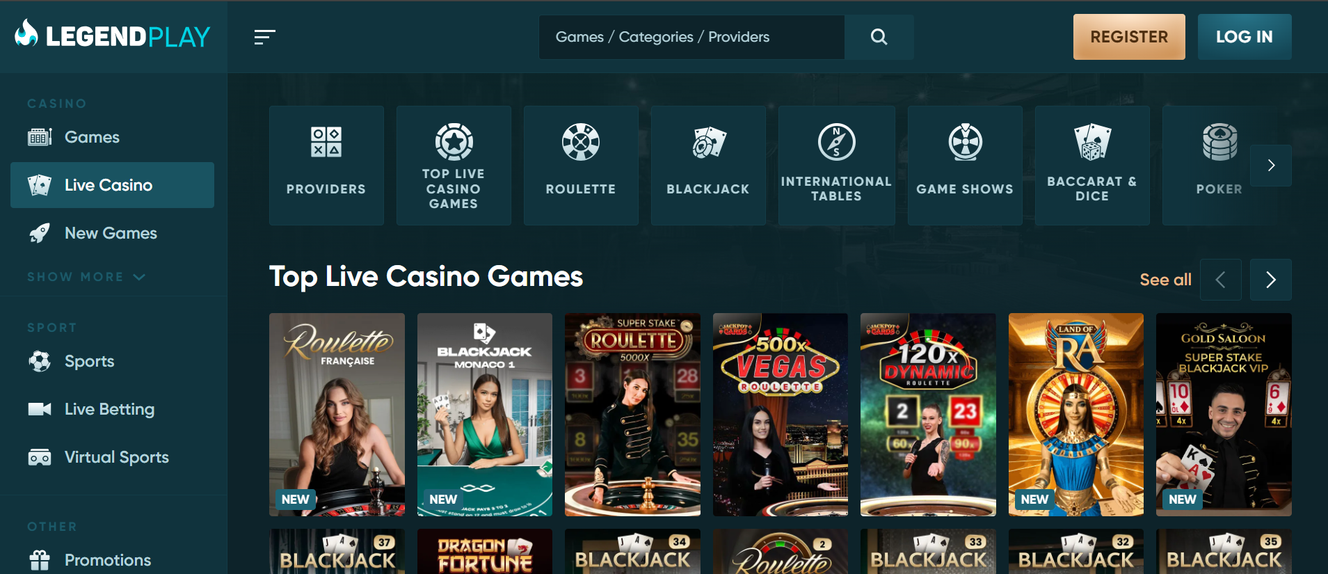 Legendplay online pokies